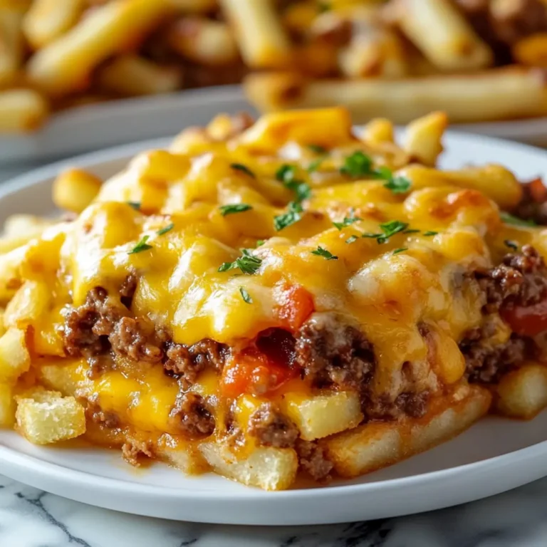 Cheeseburger French Fry Bake