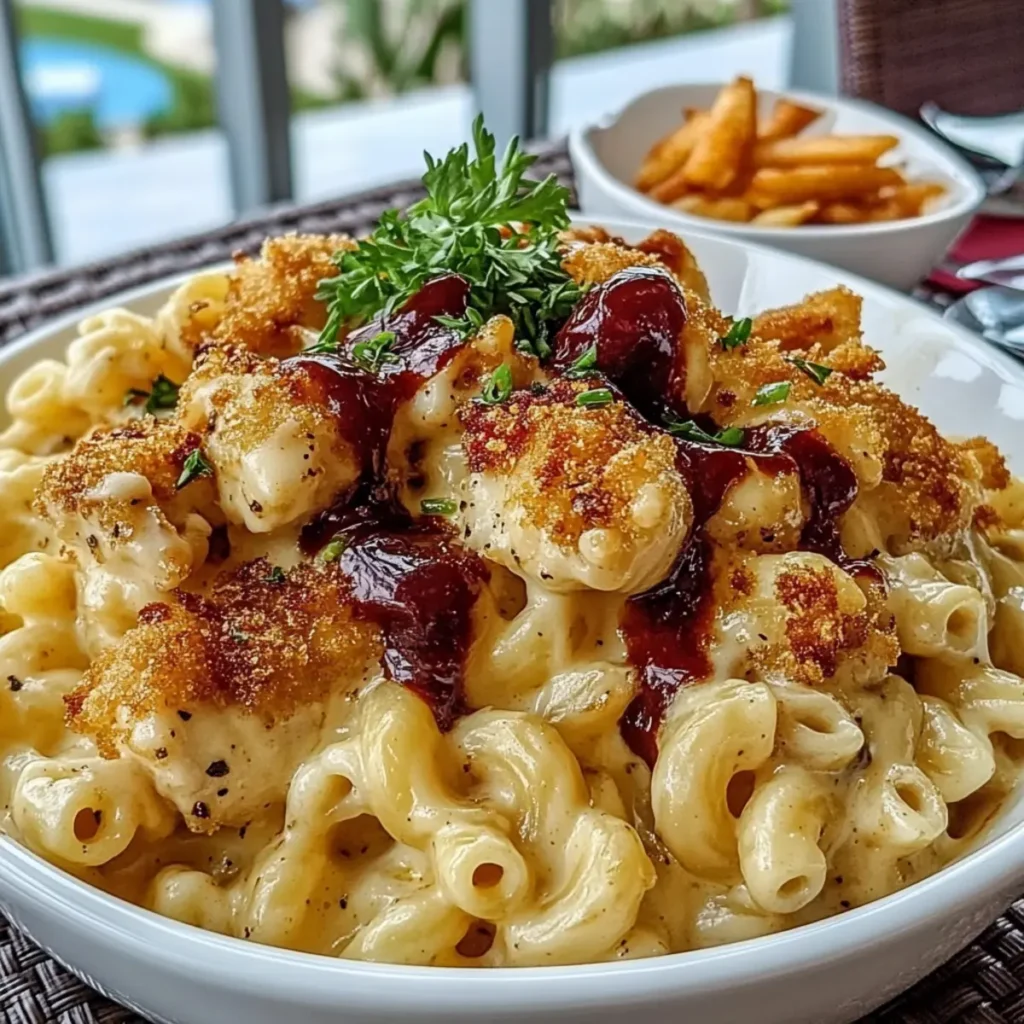 Honey Pepper Chicken Mac and Cheese