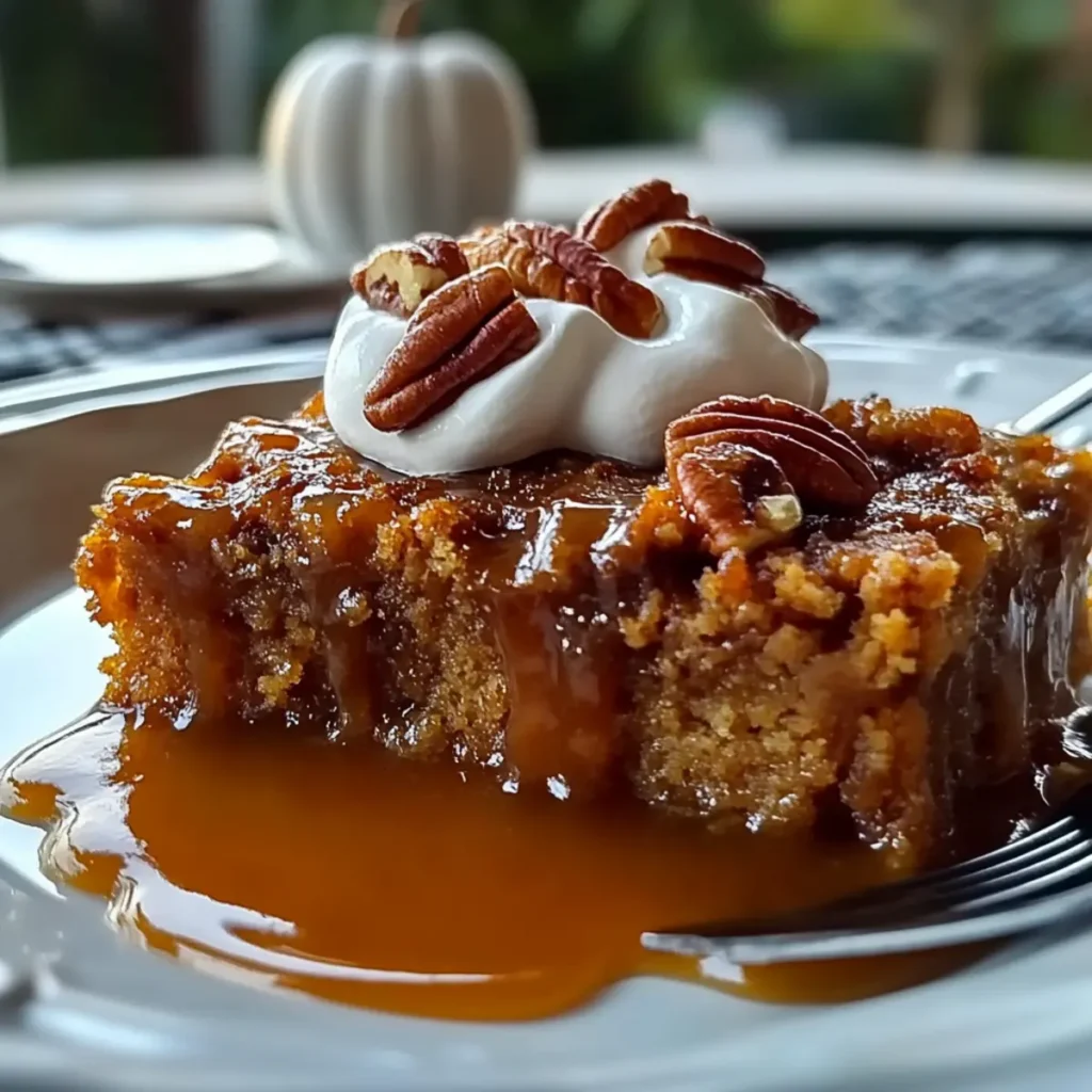 Cinnamon Pumpkin Pecan Cobbler
