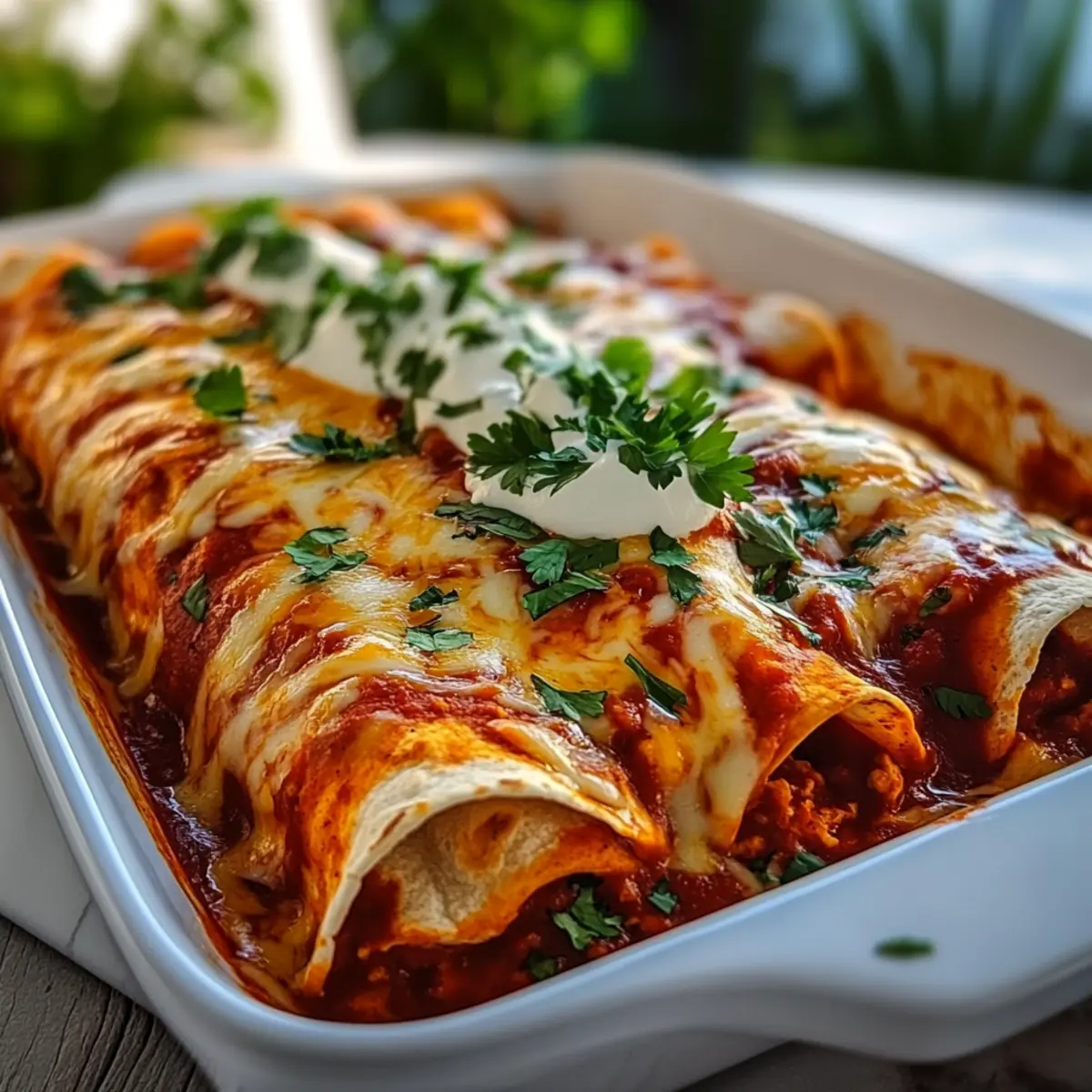 Cheesy Chicken Enchiladas
