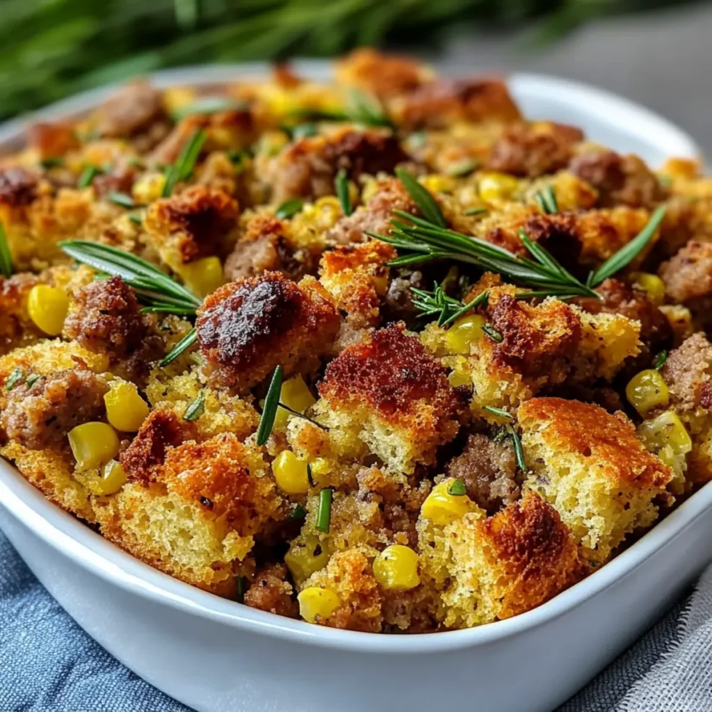 Sausage Southern Cornbread Stuffing