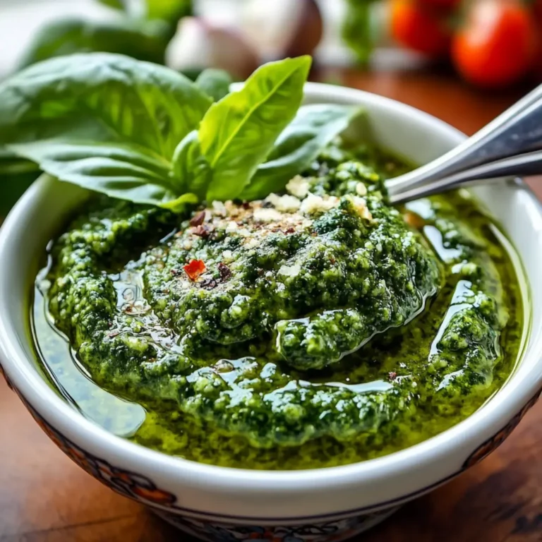 Easiest Basil Pesto Sauce