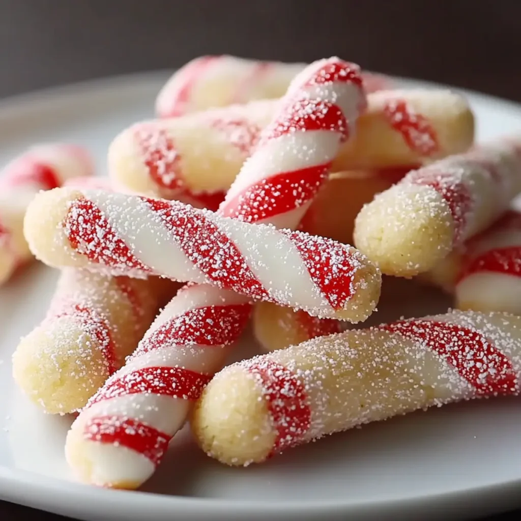 Crispy Candy Cane Cookies