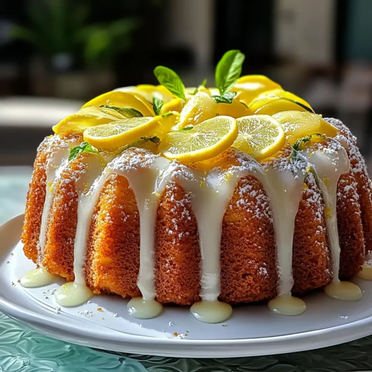 Lemon Zucchini Bundt Cake