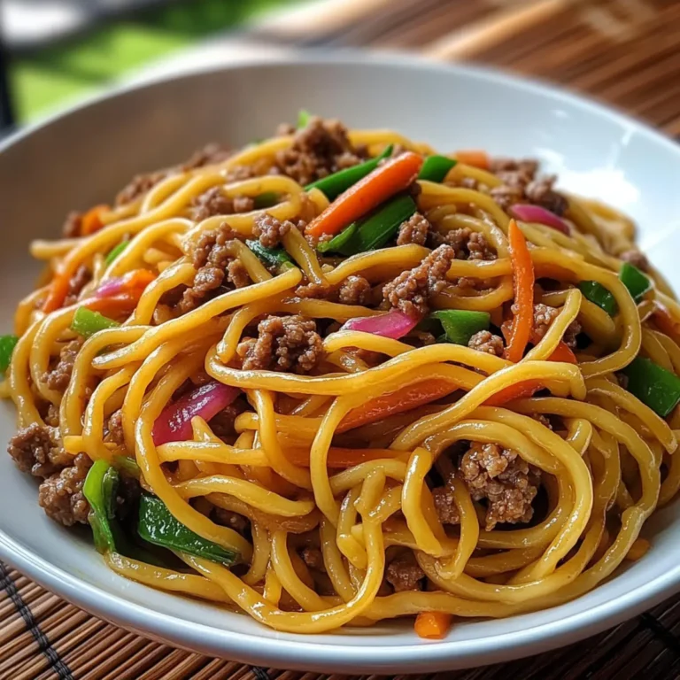 Ground Beef Lo Mein