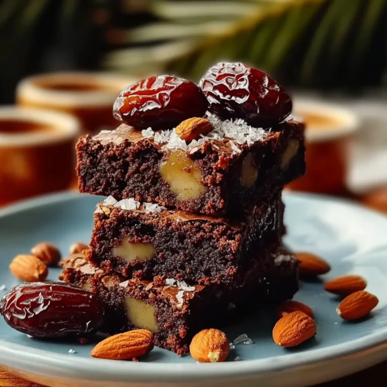 Vegan No-Bake Brownies with Dates & Nuts