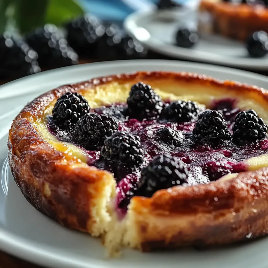 Easy Homemade Blackberry Clafoutis