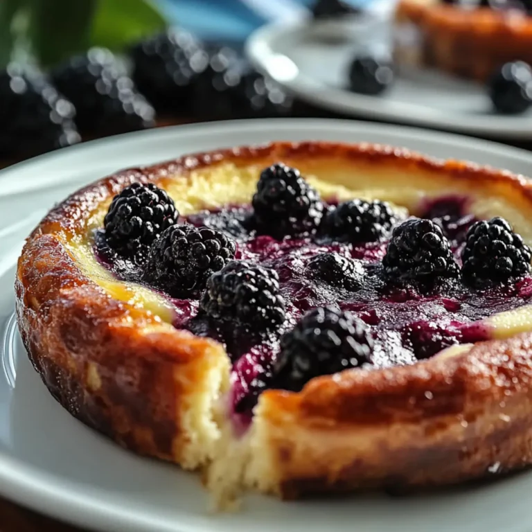 Easy Homemade Blackberry Clafoutis