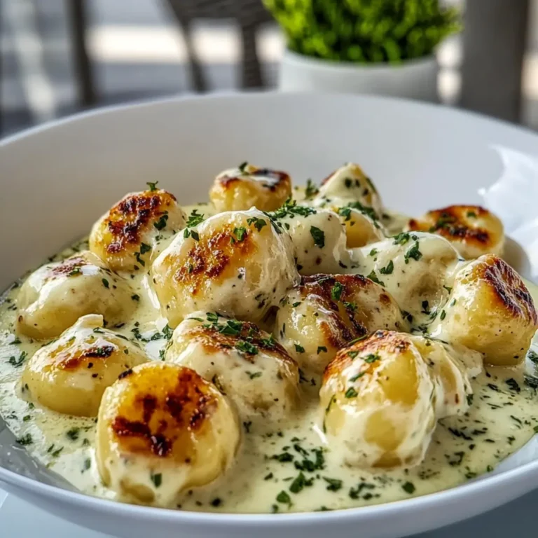 Millionaire Gnocchi with Creamy Sauce