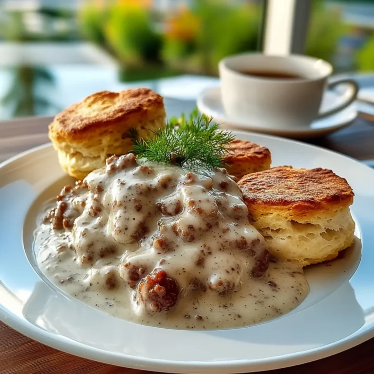Sausage Gravy and Biscuits