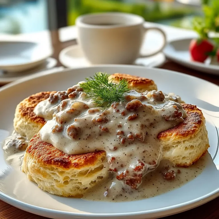 Sausage Gravy and Biscuits