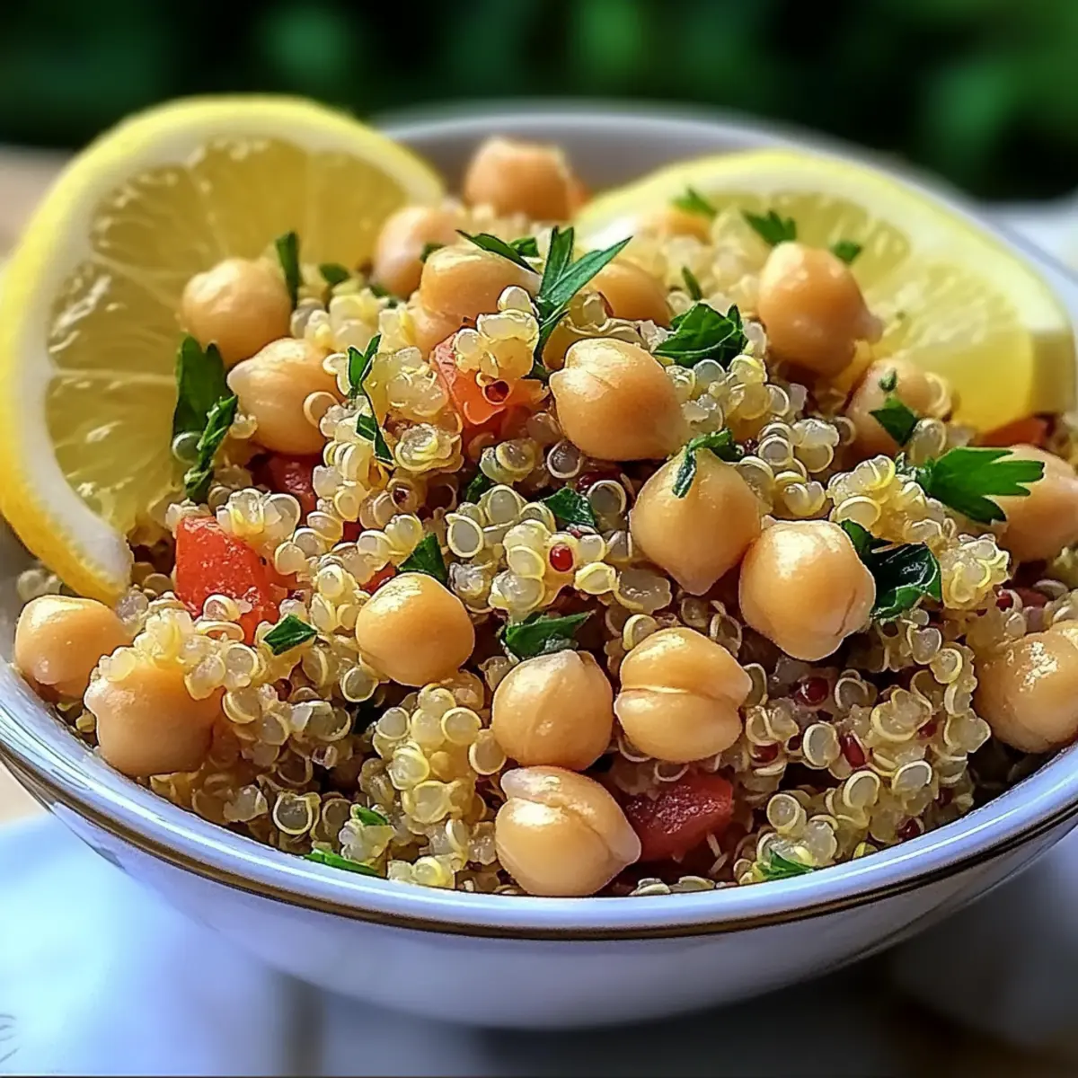 Lemon Herb Quinoa with Chickpeas