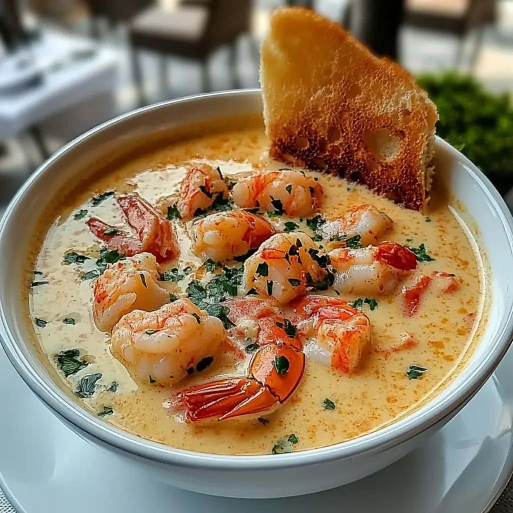 Creamy Crab and Shrimp Seafood Bisque