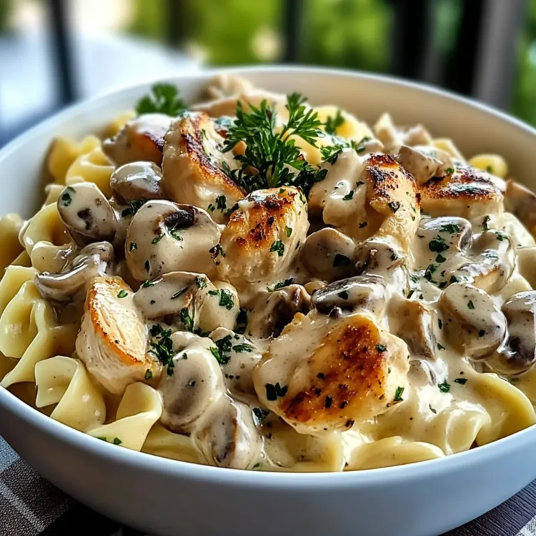 Creamy Chicken Stroganoff