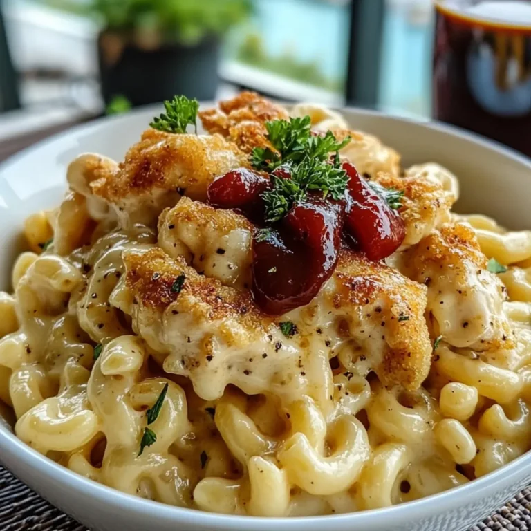 Honey Pepper Chicken Mac and Cheese