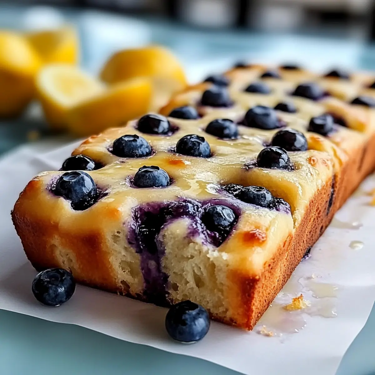 Lemon Blueberry Focaccia Bread