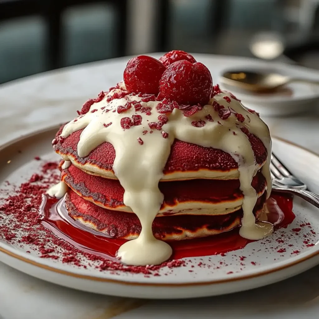Red Velvet Pancakes For A Sweet Valentine’s Breakfast