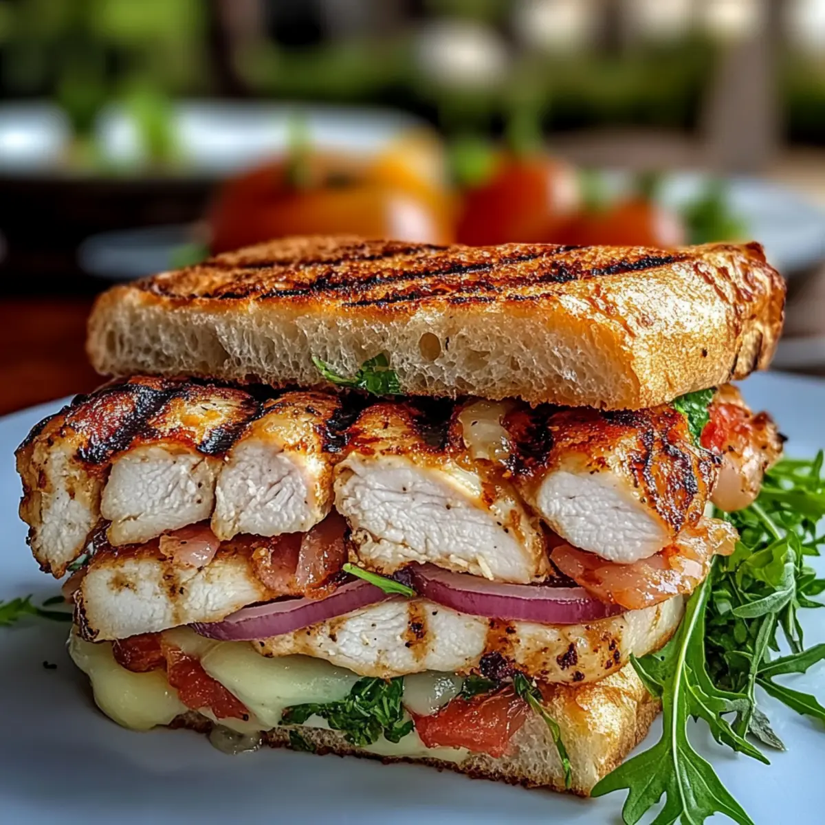 Easy Grilled Chicken Cordon Bleu Sandwich