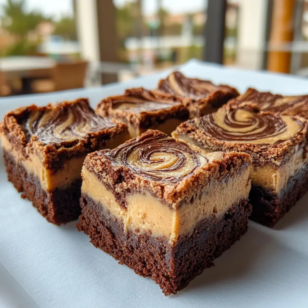 Peanut Butter Swirl Brownies