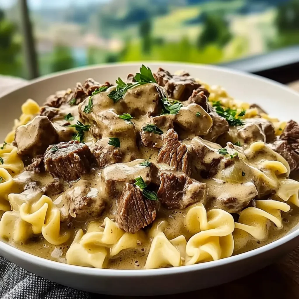 Quick Instant Pot Beef Stroganoff