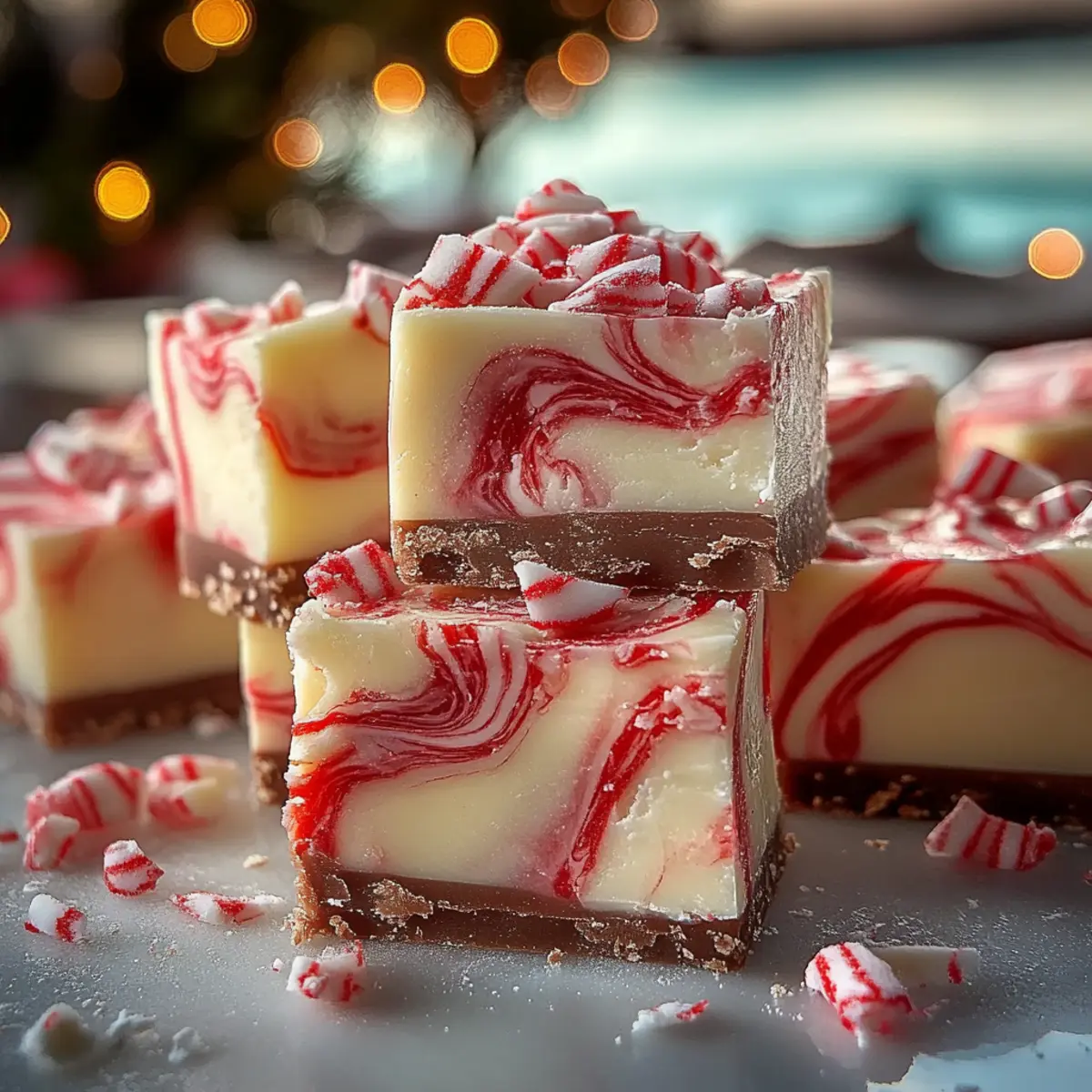 Peppermint Swirl Fudge
