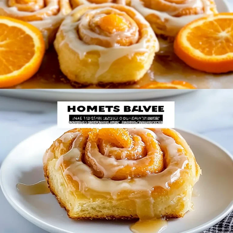 Homemade Glazed Orange Rolls