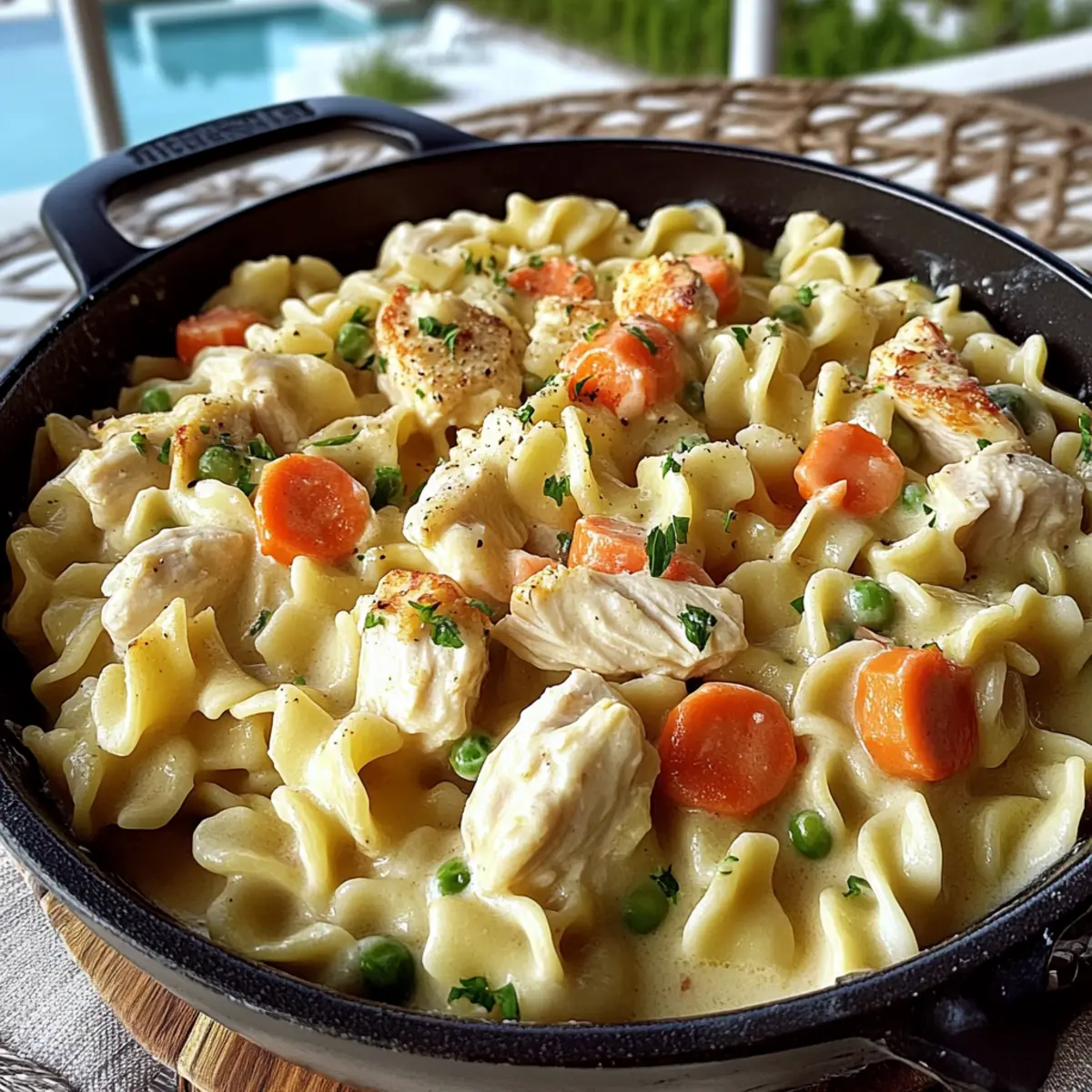 Best Chicken Pot Pie Noodles