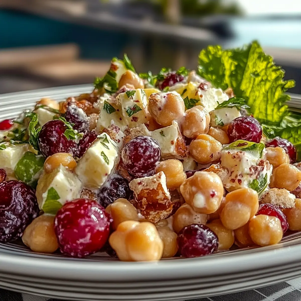 Chickpea Cranberry Salad