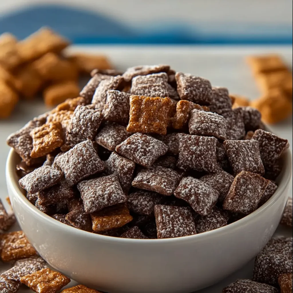 Double Chocolate Brownie Puppy Chow Snack Mix