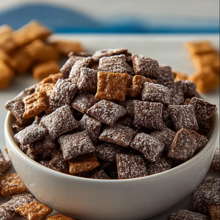 Double Chocolate Brownie Puppy Chow Snack Mix