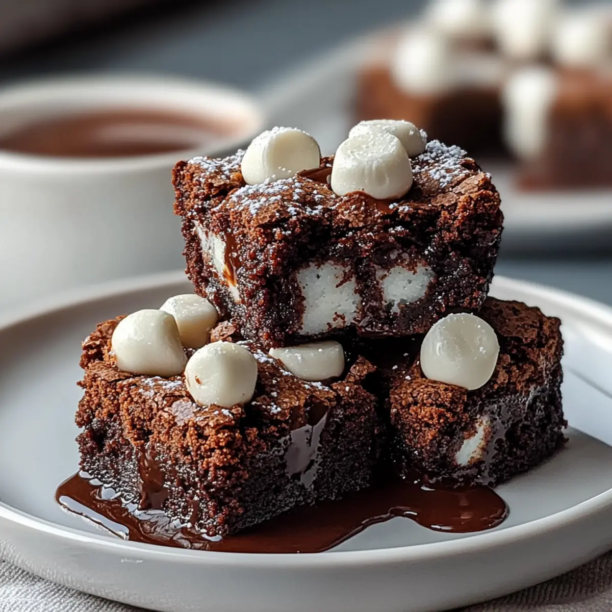 Hot Cocoa Brownie Bites
