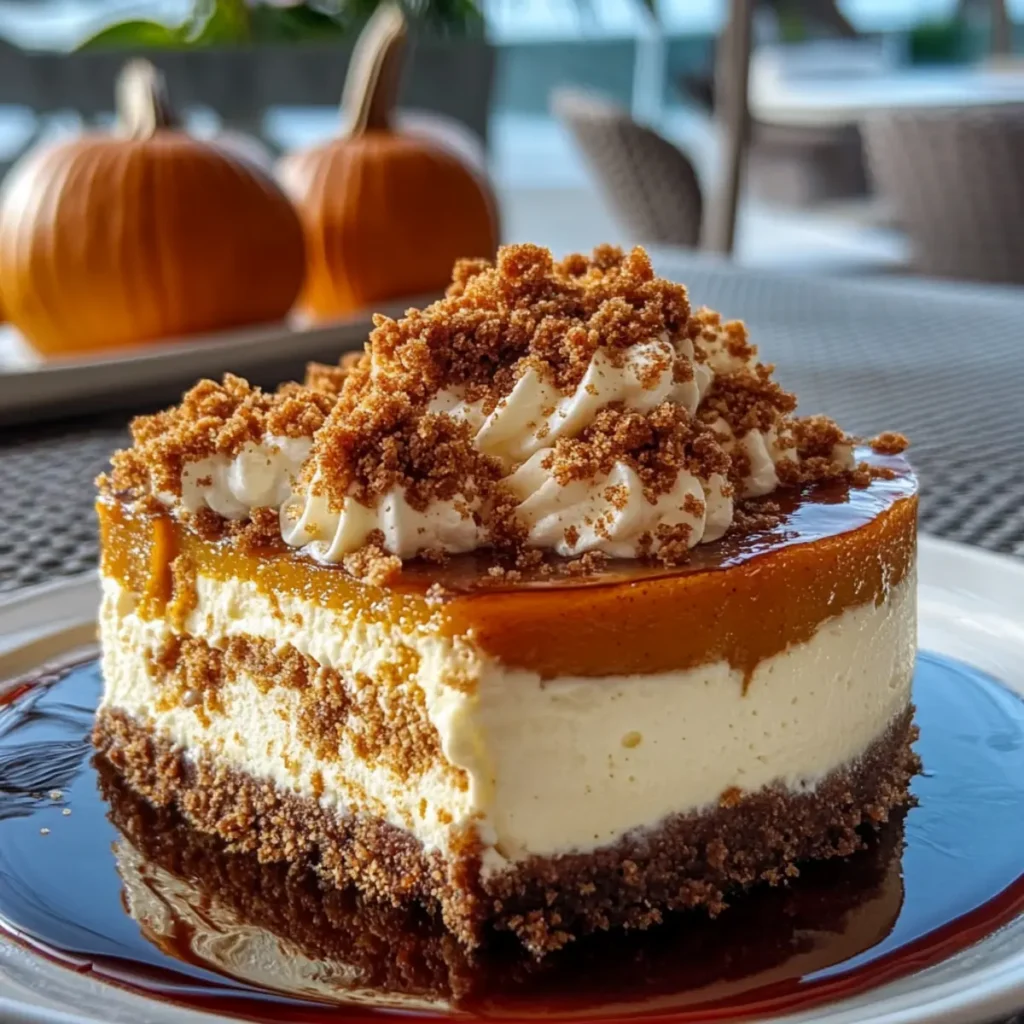 Pumpkin Streusel Cheesecake