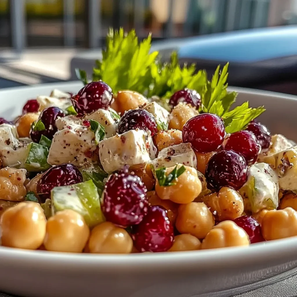 Chickpea Cranberry Salad