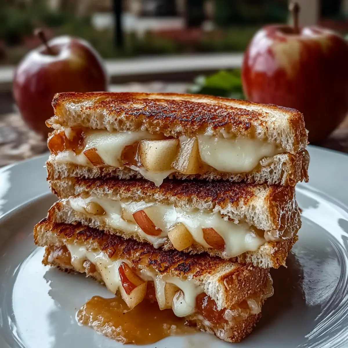 Smoked Gouda Apple Grilled Cheese