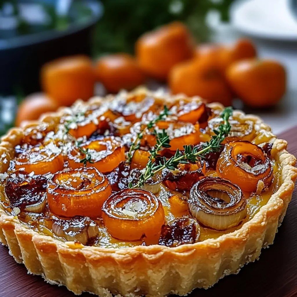 Caramelized Onion Butternut Squash Tart
