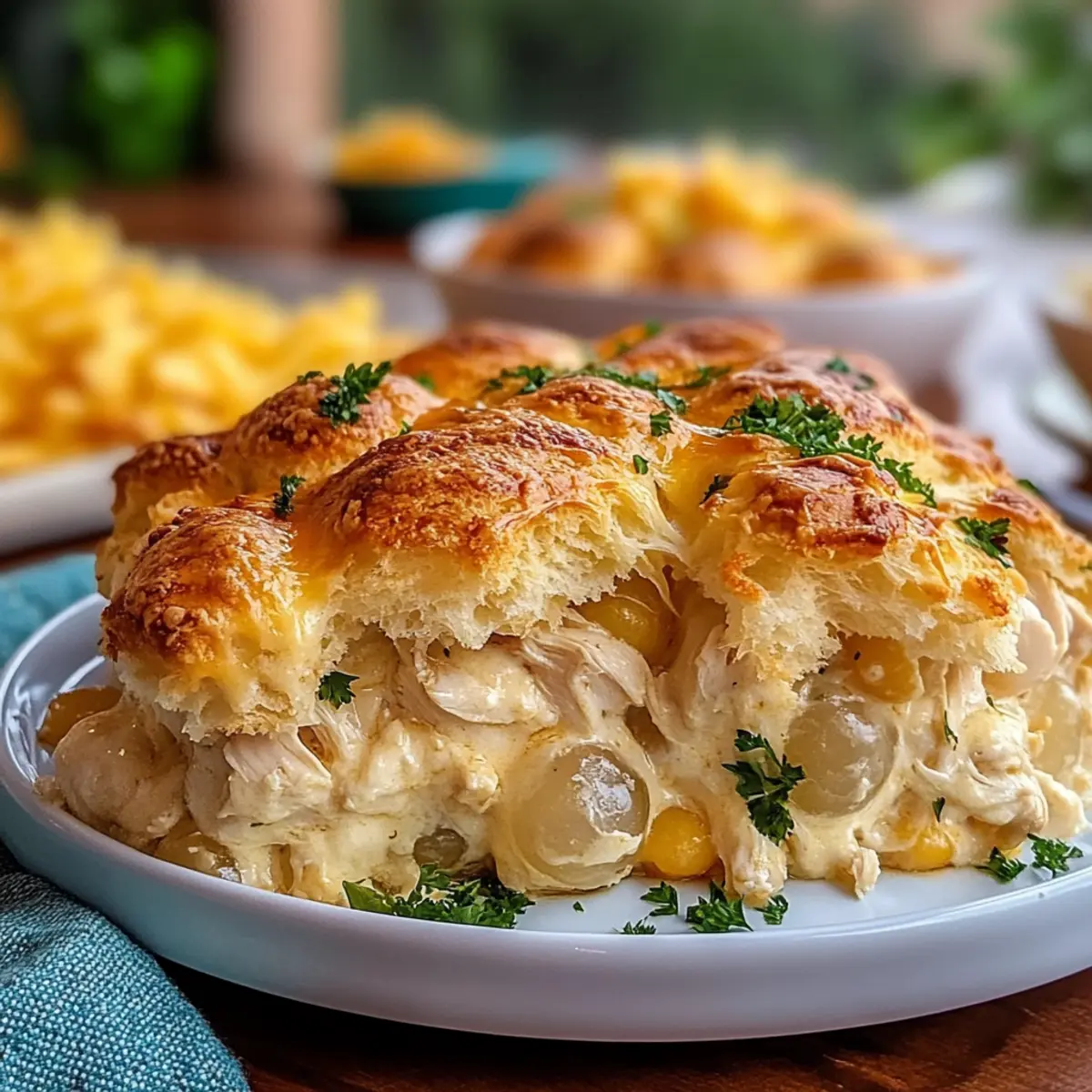 Chicken Bubble Biscuit Casserole