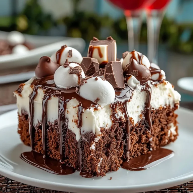 Hot Chocolate Poke Cake