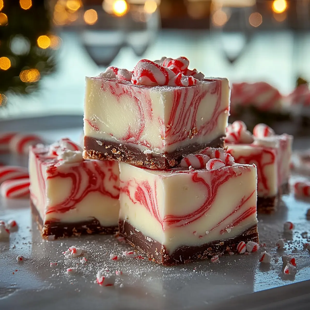 Peppermint Swirl Fudge