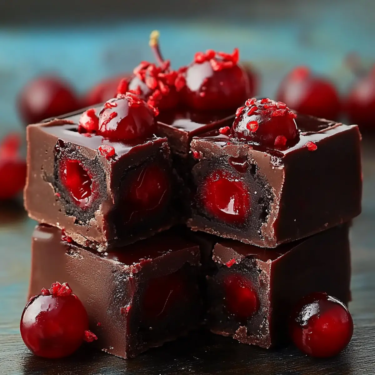Dracula's Dark Cherry Fudge