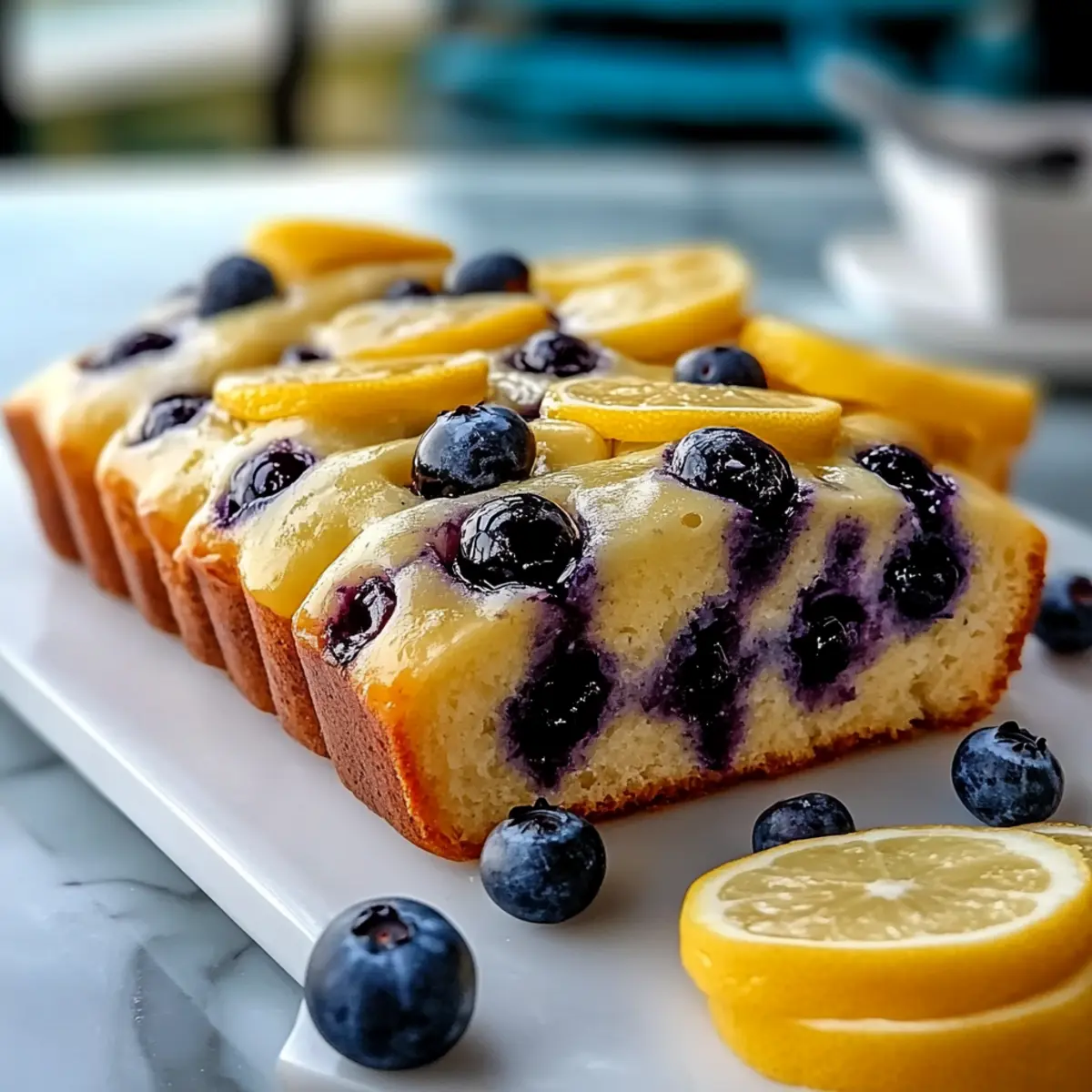 Lemon Blueberry Focaccia Bread