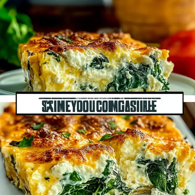 Easy Spinach and Cottage Cheese Breakfast Casserole