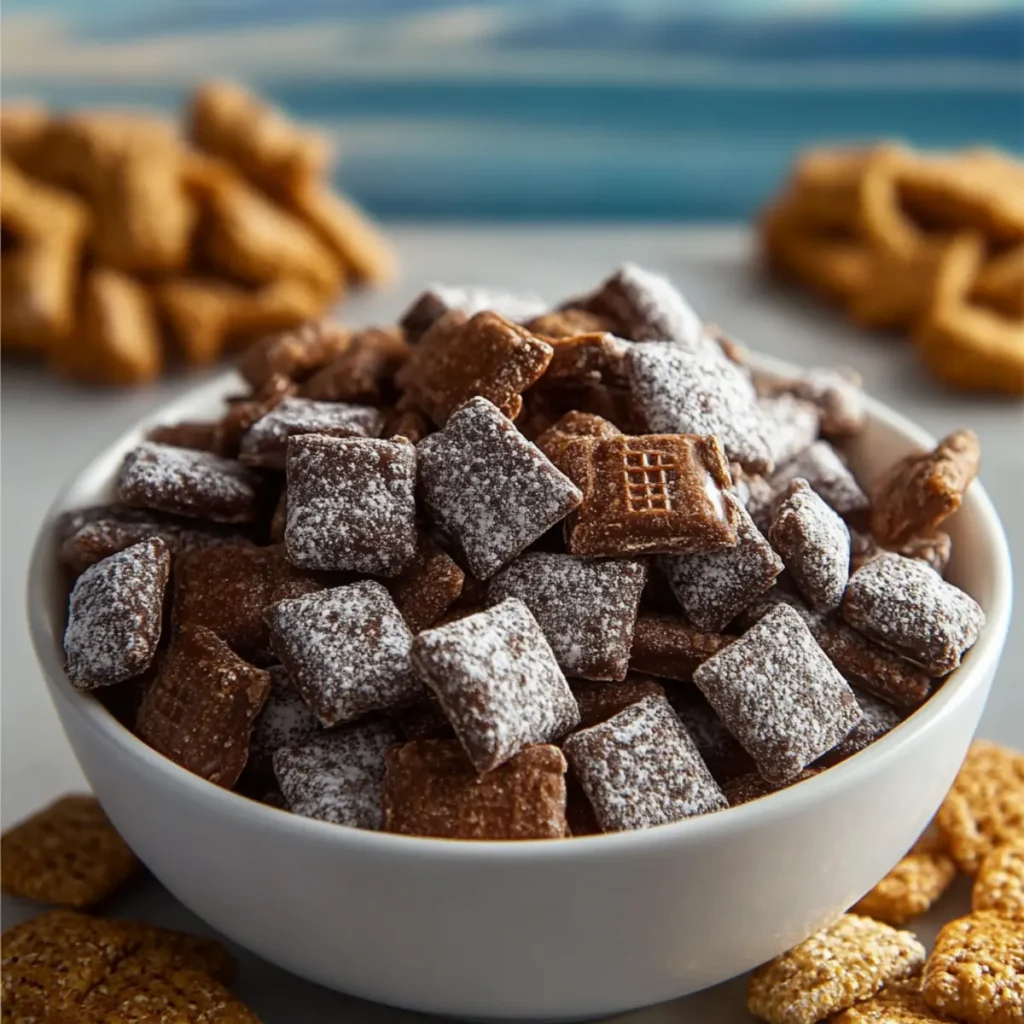 Double Chocolate Brownie Puppy Chow Snack Mix