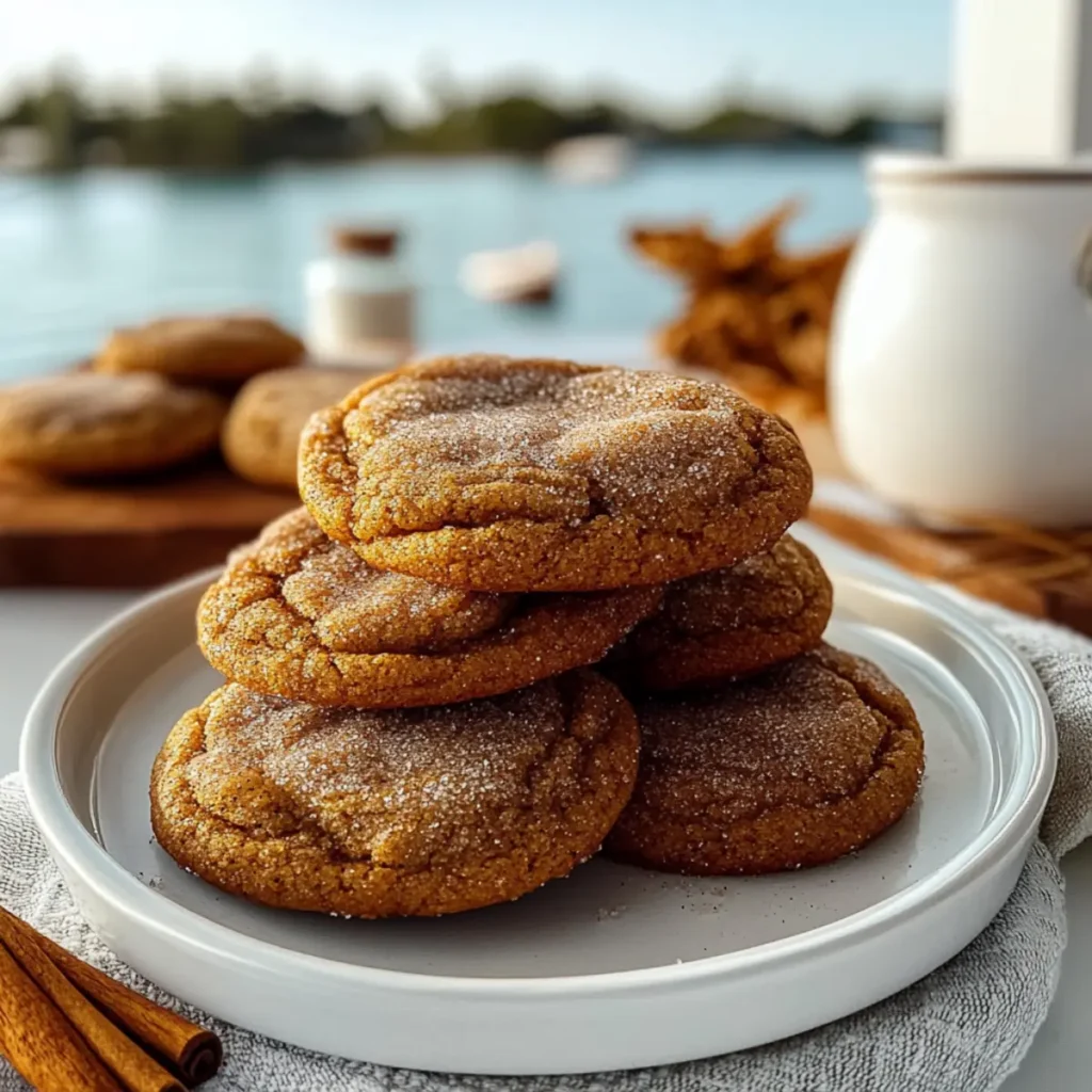 Brown Butter Pumpkin Snickerdoodle Cookies