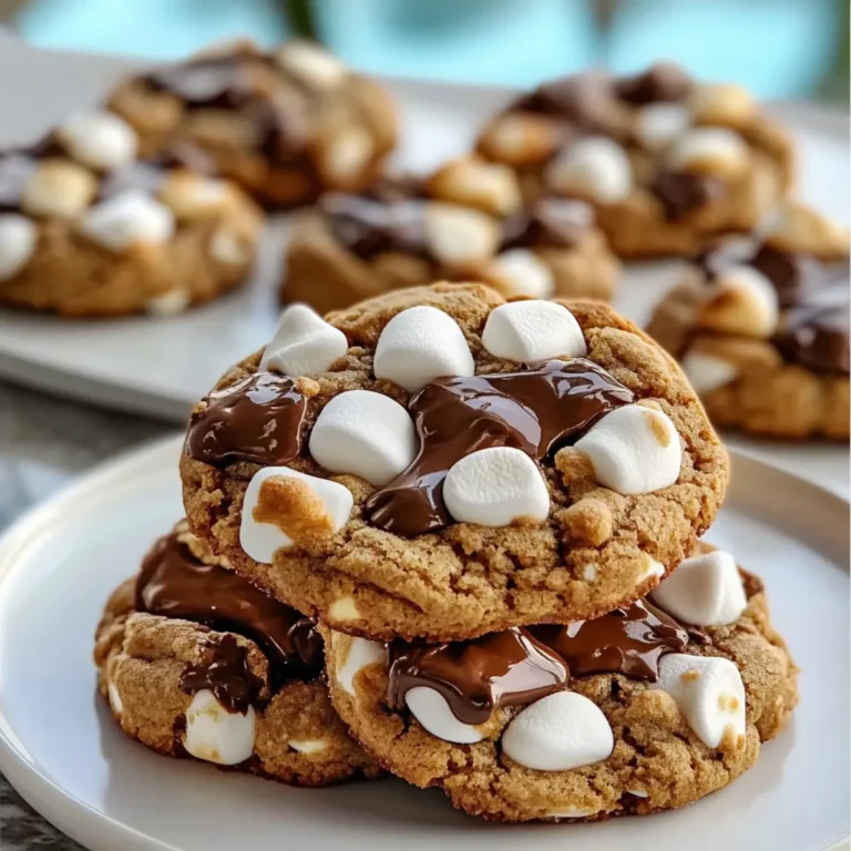 Chocolate Peanut Butter Marshmallow Cookies