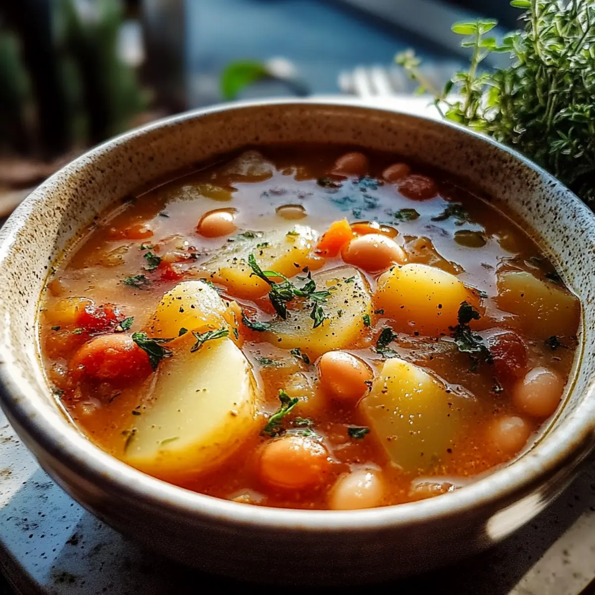 Hearty Potato Bean Soup