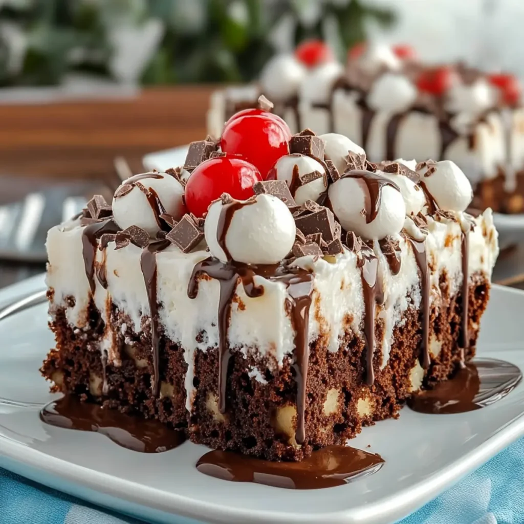 Hot Chocolate Poke Cake