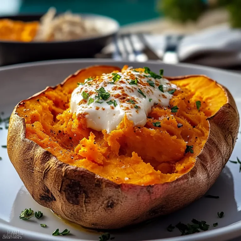Easy Baked Sweet Potato