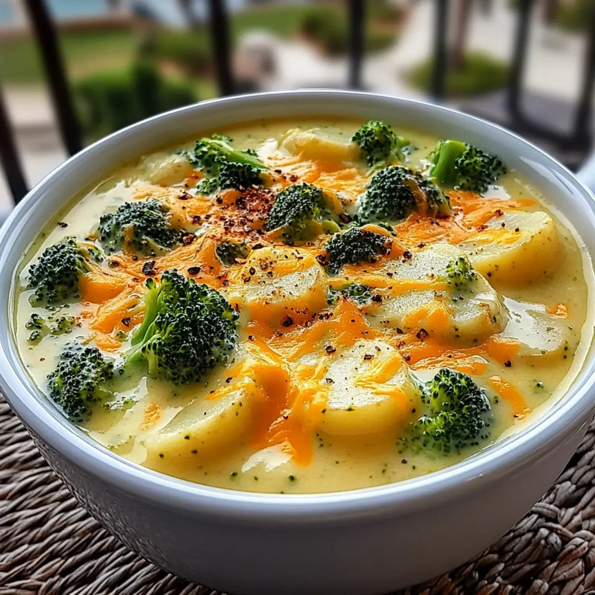 Creamy Crockpot Cheesy Potato Broccoli Soup
