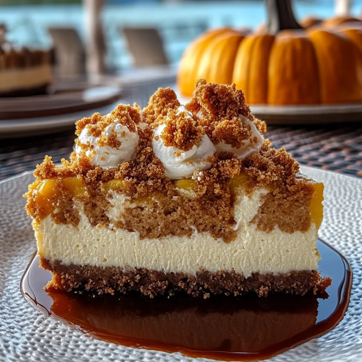 Pumpkin Streusel Cheesecake