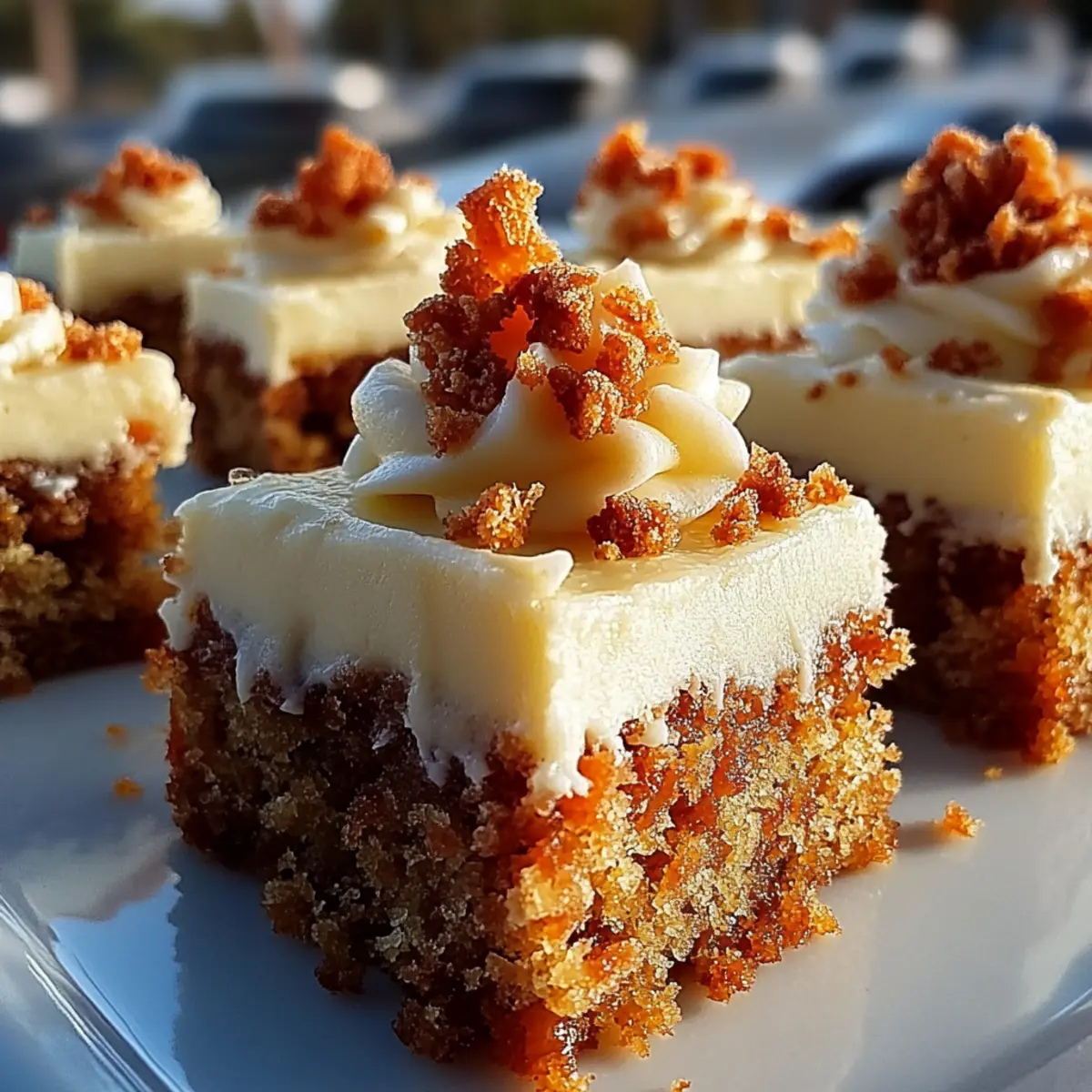 Decadent Carrot Cake Bars with Cream Cheese Frosting